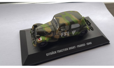 Citroen Traction Avant france 1944 1:43 DeAgostini, масштабная модель, Citroën, DeAgostini (военная серия), 1/43