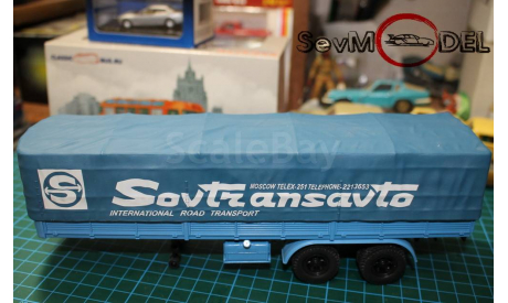 наш автопром МАЗ-5205 (А) полуприцеп ’Совтрансавто’, масштабная модель, 1:43, 1/43