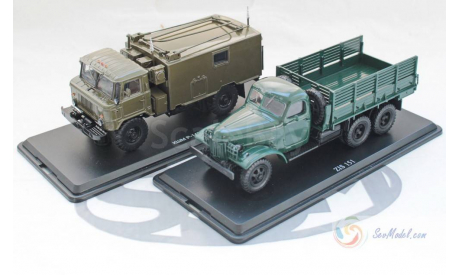 SSM КШМ Р-142Н ГАЗ-66 + ЗИС-151 зелёный, масштабная модель, 1:43, 1/43, Start Scale Models (SSM)