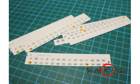 Декаль  буквенные обозначения стран, фототравление, декали, краски, материалы, 1:43, 1/43