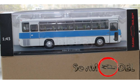 ClassicBus ИКАРУС-256.51 бело-синий Ikarus-256.51, масштабная модель, scale43