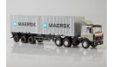 SSM 1/43 МАЗ-6422 с полуприцепом МАЗ-938920 Maersk, масштабная модель, 1:43, Start Scale Models (SSM)