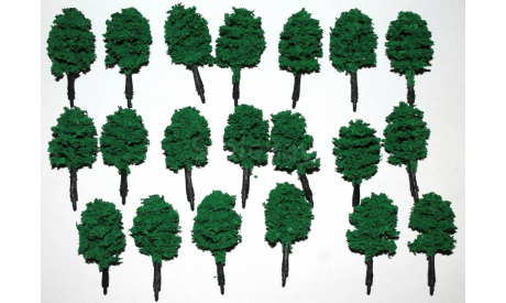 Деревья для жд макетов 20 шт. одним лотом, железнодорожная модель