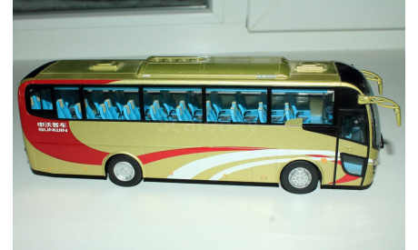 Автобус SWB6110 золотистый, масштабная модель, Sunwin, Chinabus, 1:43, 1/43