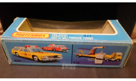 Коробка SuperKings Matchbox К-70 от модели Porsche Turbo, боксы, коробки, стеллажи для моделей, scale0