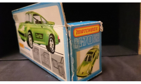 Коробка SuperKings Matchbox К-70 от модели Porsche Turbo, боксы, коробки, стеллажи для моделей, scale0