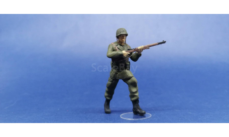 Американский солдат с винтовкой тип. 2 (WW2) — 1/43 — S&Co., фигурка, scale43