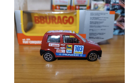 Fiat Cinquecento Rally Burago, масштабная модель, BBurago, scale43