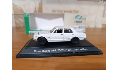 Nissan Skyline GT R PGC 10 1969 Ebbro, масштабная модель, scale43