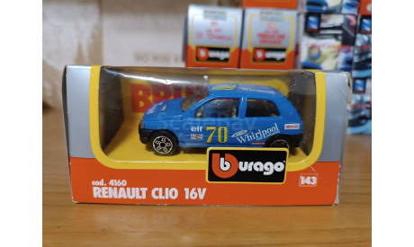 Renault Clio 16V Burago, масштабная модель, BBurago, scale43