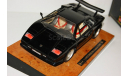 1/18 1:18 ЛИМИТИРОВАННОЕ ИЗДАНИЕ НА ДЕРЕВЯННОЙ ПАНЕЛИ! Bburago Lamborghini Countach черный Италия, масштабная модель, scale18