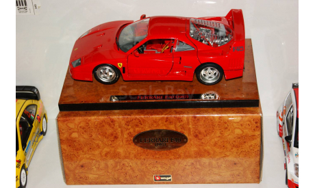 1/18 Bburago Ferrari f40 на подиуме Италия 1990-97г ПОЛНЫЙ КОМПЛЕКТ С КОРОБКОЙ, масштабная модель, scale18