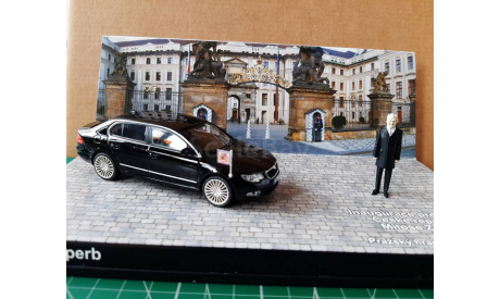 Skoda Superb prezident Milos Zeman ABREX, масштабная модель, scale43, Škoda