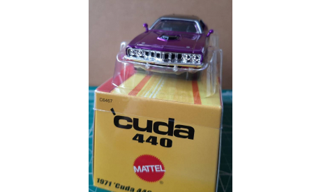 1971 Cuda 440 hot wheels, масштабная модель, Plymouth, Mattel Hot Wheels, scale43