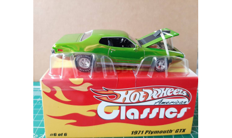 1971 Plymouth GTX hot wheels, масштабная модель, Mattel Hot Wheels, scale43