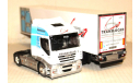 1:43 Eligor #114427 IVECO Stralis 420 EEV Active Space (4x2) 2007 + Semi TRANSLOCAD white/light blau, масштабная модель, scale43