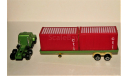 Mack Truck (6x4) + 3-Ache Container Trailer CTi, green/red, USA, масштабная модель, WT (made in Hong Kong), scale0