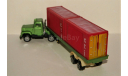 Mack Truck (6x4) + 3-Ache Container Trailer CTi, green/red, USA, масштабная модель, WT (made in Hong Kong), scale0