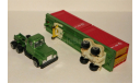 Mack Truck (6x4) + 3-Ache Container Trailer CTi, green/red, USA, масштабная модель, WT (made in Hong Kong), scale0