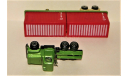 Mack Truck (6x4) + 3-Ache Container Trailer CTi, green/red, USA, масштабная модель, WT (made in Hong Kong), scale0