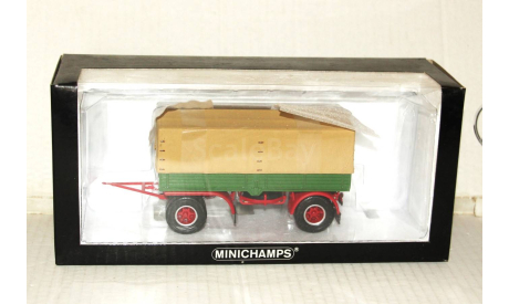 1:43 Minichamps #439 159094 Truck Trailer Canvas green/red, масштабная модель, scale43, CANVAS TRAILER