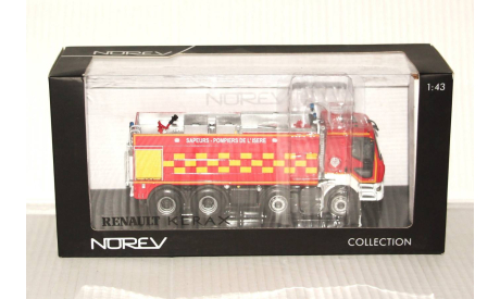 1:43 Norev RENAULT Kerax (8x4) Pompiers FMOGP 2008 red, масштабная модель, scale43