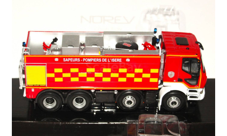 1:43 Norev RENAULT Kerax (8x4) Pompiers FMOGP 2008 red, масштабная модель, scale43