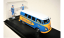 1/43 Schuco VW T1 Bus ’LUFTHANSA’ mit 2 Stewardess-Figuren, blue/yellow, Grrmany, масштабная модель, Volkswagen, scale43