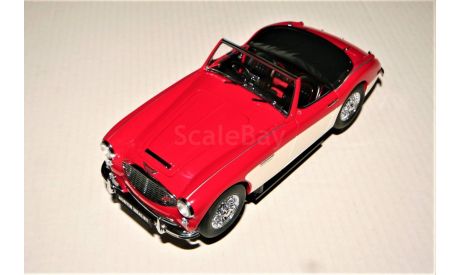 1/18 Kyosho AUSTIN Healey 3000 Mk.I (4x2) SportRoadster 1959-1967, red/white, England, масштабная модель, scale18