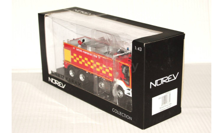 1:43 Norev RENAULT Kerax (8x4) Pompiers FMOGP 2008 red, масштабная модель, scale43