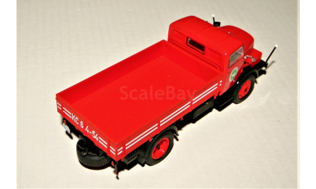 1/43 IXO Special C IFA Horch H3A (4x2) Pritsche 1947 red-orange, масштабная модель, scale43