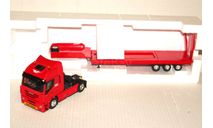 1:43 Eligor #113527 IVECO Stralis 560 Active Space 2007 + Porte Engins TCT Transports red, масштабная модель, scale43