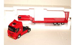 1:43 Eligor #113527 IVECO Stralis 560 Active Space 2007 + Porte Engins TCT Transports red