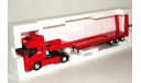 1:43 Eligor #113527 IVECO Stralis 560 Active Space 2007 + Porte Engins TCT Transports red, масштабная модель, scale43