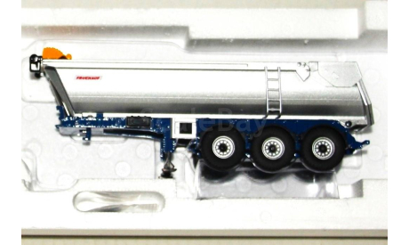1:43 Eligor #114602 Renault Premium 440 DXI Avec Benne Fruehauf Rave Transports blue/silver, масштабная модель, scale43
