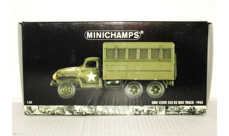 1:35 Minichamps - GMC CCKW 353 В2 Box Truck 1943, масштабная модель, GMC US Trruck, scale35