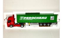 1/43 Eligor #114258 IVECO Stralis 450 Active Space Tautliner Transports PEROCHEAU red/green, масштабная модель, scale43