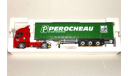 1/43 Eligor #114258 IVECO Stralis 450 Active Space Tautliner Transports PEROCHEAU red/green, масштабная модель, scale43