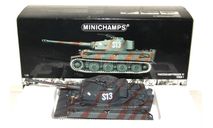 1/35 Minichamps #350 010002 Panzerkampfwagen TIGER I  S13 Russia 1944 grey-brown camouflage, масштабные модели бронетехники, scale35, Тяжёлый танк Tiger )