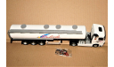 1/43 Eligor Mercedes-Benz Actros 1845 (MPIV) 4x2 + Citerne Alimentaire Transports DELISLE white, Germany, масштабная модель, scale43