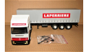 1/43 Eligor Renault R385 (4x2) + 3-Ashe Trailer Semi Transports LAPERRIERE 1990 grey, France, масштабная модель, scale43