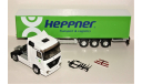 1/43 Eligor #113901 Mercedes-Benz Actros 1840 MP2 Semi Transports HEPPNER whie/green, масштабная модель, scale43