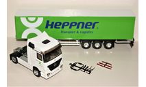 1/43 Eligor #113901 Mercedes-Benz Actros 1840 MP2 Semi Transports HEPPNER whie/green, масштабная модель, scale43