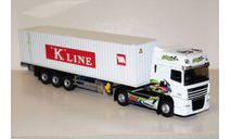 1/43 Eligor #114865 DAF XF 105.460 SuperSpace Cab Container Transport FREDIERE white, масштабная модель, scale43