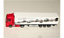 1/87 Herpa MAN TGX 18.560 D38 (4x2) red ’100 Yahres MAN Truck & Bus’ + FrigoTrailer KRONE white, Germany, масштабная модель, HERPA Miniaturmodelle, 1:87