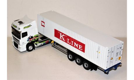 1/43 Eligor #114865 DAF XF 105.460 SuperSpace Cab Container Transport FREDIERE white, масштабная модель, scale43