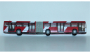 1/87 RIETZE #61705 Mercedes-Benz O345G dark red/white, масштабная модель, scale87