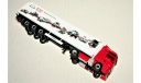 1/87 Herpa MAN TGX 18.560 D38 (4x2) red ’100 Yahres MAN Truck & Bus’ + FrigoTrailer KRONE white, Germany, масштабная модель, HERPA Miniaturmodelle, 1:87