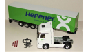 1/43 Eligor #113901 Mercedes-Benz Actros 1840 MP2 Semi Transports HEPPNER whie/green, масштабная модель, scale43