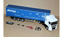 1/43 Eligor #114107 DAF XF105 Space Cab Tautliner Transports BEZIAU white-blue, масштабная модель, scale43